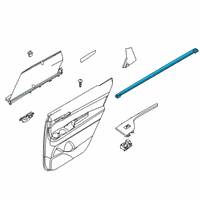 OEM 2022 Hyundai Palisade W/STRIP-RR Dr Belt I/S RH Diagram - 83241-S8000