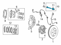 OEM Jeep Grand Cherokee L DISC BRAKE Diagram - 68509083AA