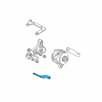 OEM 1996 Buick Riviera Alternator Bracket Diagram - 24505456