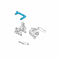 OEM 1999 Pontiac Firebird Bracket Asm, Generator Brace Diagram - 24505362