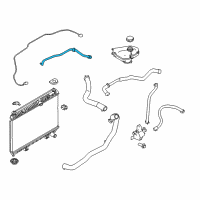 OEM 2017 Ford Fiesta Reservoir Hose Diagram - C1BZ-8B081-E