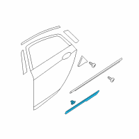 OEM 2012 Hyundai Sonata Moulding Assembly-Waist Line Rear Door, LH Diagram - 87721-4R000