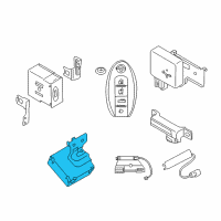 OEM 2015 Nissan 370Z CONTROLER Assembly-Key Less Diagram - 28595-1EA0A