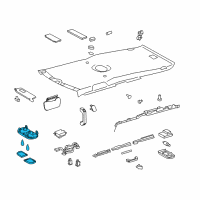 OEM 2011 Toyota FJ Cruiser Map Lamp Assembly Diagram - 81260-52020-B0