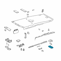 OEM 2014 Scion xB Dome Lamp Assembly Diagram - 81240-02090-B0