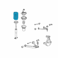 OEM 2009 Chevrolet Silverado 2500 HD Front Spring Diagram - 20842481