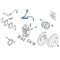 OEM 2020 Toyota 86 Rear Speed Sensor Diagram - SU003-00664