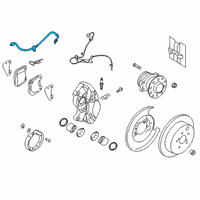 OEM 2019 Toyota 86 Brake Hose Diagram - SU003-06808