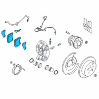 OEM Toyota 86 Rear Pads Diagram - SU003-07219