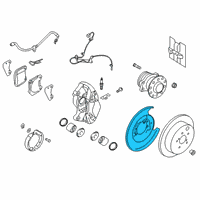 OEM 2019 Toyota 86 BACK PLATE COMPL RH Diagram - SU003-06302