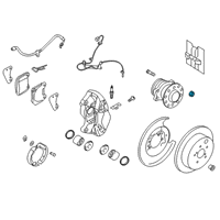 OEM 2018 Toyota 86 Axle Nut Diagram - SU003-02864