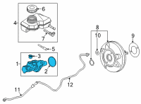 OEM 2022 BMW M235i xDrive Gran Coupe BRAKE MASTER CYLINDER Diagram - 34-33-6-889-223