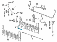 OEM 2021 Chevrolet Silverado 3500 HD Hinge Diagram - 84714739