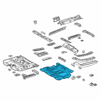 OEM Lexus RX400h Pan, Center Floor Diagram - 58211-48906