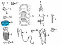 OEM 2022 BMW M8 Gran Coupe Guide Support Diagram - 31-30-8-095-353