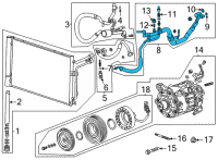 OEM 2021 Cadillac CT5 Liquid Line Diagram - 84010638