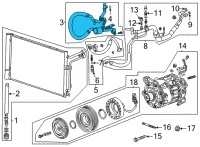 OEM Cadillac CT5 Suction Hose Diagram - 84656083