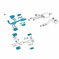 OEM 2022 Toyota Sequoia Front Pipe Diagram - 17410-0S100