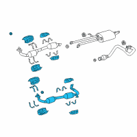 OEM 2008 Toyota Tundra Front Pipe Diagram - 17450-0S190