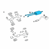 OEM 2017 Toyota Tundra Muffler & Pipe Diagram - 17420-0S060