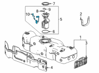 OEM 2021 Cadillac Escalade ESV Fuel Gauge Sending Unit Diagram - 84816100