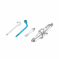 OEM Acura MDX Wrench, Wheel Diagram - 89211-STX-A01