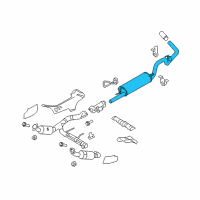 OEM 2010 Ford F-150 Muffler Diagram - 9L3Z-5230-F