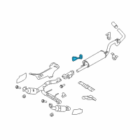 OEM Ford F-150 Muffler Front Bracket Diagram - 9L3Z-5260-B