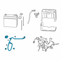 OEM 2013 Acura ILX Cable Assembly, Starter Diagram - 32410-TR2-A00