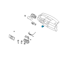 OEM Nissan Versa Switch Assy-Hazard Diagram - 25290-ED000