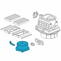 OEM 2003 Honda Civic Motor Sub-Assembly, Blower Diagram - 79307-S6M-A42