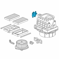 OEM Honda Civic Motor Assembly, Fresh/Recirculating Diagram - 79350-S6D-G41