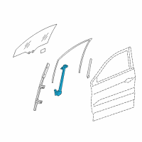 OEM 2016 Acura RDX Regulator Assembly, Right Front Door Diagram - 72210-TX4-A01