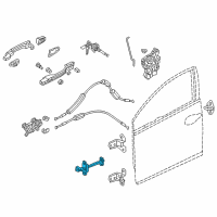 OEM Honda Civic Checker, Right Front Door Diagram - 72340-TEG-J01