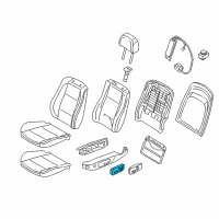 OEM 2011 BMW 1 Series M Switch Seat Adjusting Front Right Diagram - 61-31-9-265-262