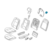 OEM 2011 BMW 1 Series M Left Lumbar Support Switch Diagram - 61-31-8-352-291