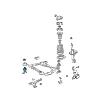 OEM Toyota Sienna Front Insulator Diagram - 52211-06030