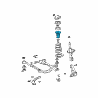 OEM Lexus ES300 Insulator, Front Coil Spring Diagram - 48157-06080