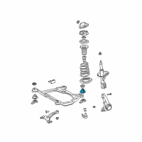 OEM 2003 Toyota Camry Rear Brace Cushion Diagram - 52217-06010