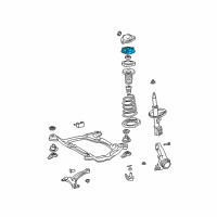 OEM Lexus ES330 Front Suspension Support Sub-Assembly Diagram - 48609-06090