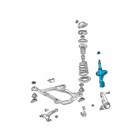 OEM 2002 Lexus ES300 Absorber Assy, Shock, Front LH Diagram - 48520-39415