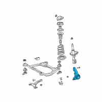 OEM 2010 Lexus ES350 KNUCKLE, Steering Diagram - 43211-AA010