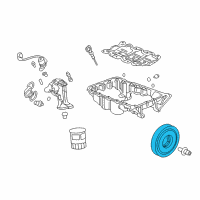 OEM Honda Ridgeline Pulley, Crankshaft Diagram - 13810-RJA-003