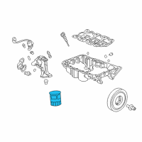 OEM Honda Element Filter, Oil (Honeywell) Diagram - 15400-PLM-A02