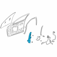 OEM 2001 Pontiac Bonneville Front Side Door Window Regulator Assembly Diagram - 15231238