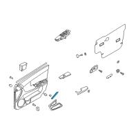 OEM 2009 Kia Spectra5 Reflector-Front Door, RH Diagram - 926422F010