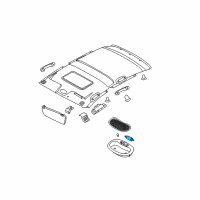 OEM Chevrolet Aveo5 Map Lamp Bulb Diagram - 94535590