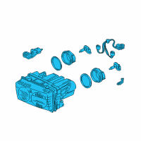 OEM Acura NSX Headlight Assembly Diagram - 33150-SL0-A04