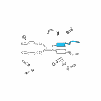 OEM 2008 Lincoln Town Car Muffler & Pipe Diagram - 6W1Z-5230-BA