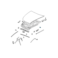 OEM 1996 Buick Riviera Assist Rod Stud Diagram - 25610246